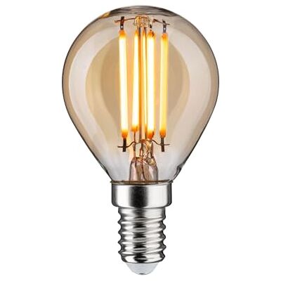 Paulmann 29190 1879 Filament 230 V 3-stegsdimmer LED Klotlampa E14 3-stegsdimmer 450 lm 4,9 W 1800 K Dimbar Guld Ljuskälla Paulmann 29190 1879 Filament 230 V 3-stegsdimmer LED Klotlampa E14 3-stegsdimmer 450 lm 4,9 W 1800 K Dimbar Guld Ljuskälla