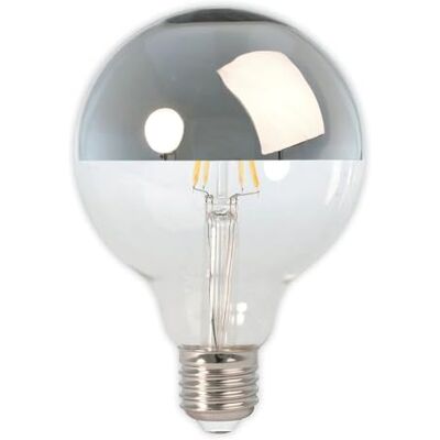 CALEX globelampa huvudspegel LED-glödlampa 4 W (ersätter 40 W) E27 silver 95 mm CALEX globelampa huvudspegel LED-glödlampa 4 W (ersätter 40 W) E27 silver 95 mm