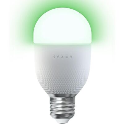 Razer Aether Smart Light Bulb LED-lampa för Hem (E26/E27, Chroma RGB, Matter-kompatibel, Fungerar Med Smart Home-appen) Razer Aether Smart Light Bulb LED-lampa för Hem (E26/E27, Chroma RGB, Matter-kompatibel, Fungerar Med Smart Home-appen)