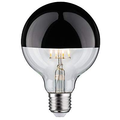 Paulmann 28677 LED-lampa Filament G95 6W Glödlampa Huvud Spegel Svart Krom 2700K Varmvit dimbar E27 Paulmann 28677 LED-lampa Filament G95 6W Glödlampa Huvud Spegel Svart Krom 2700K Varmvit dimbar E27
