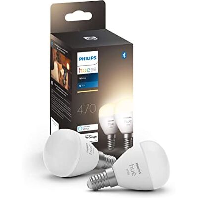 Philips White klotljuskälla LED-lampa E14, 2-pack 5.7W, Luster P45, 470 lm, Zigbee & BT, livslängd 15000 h, röststyrning via Amazon Alexa, Google Home Assistant och Siri Philips White klotljuskälla LED-lampa E14, 2-pack 5.7W, Luster P45, 470 lm, Zigbee & BT, livslängd 15000 h, röststyrning via Amazon Alexa, Google Home Assistant och Siri