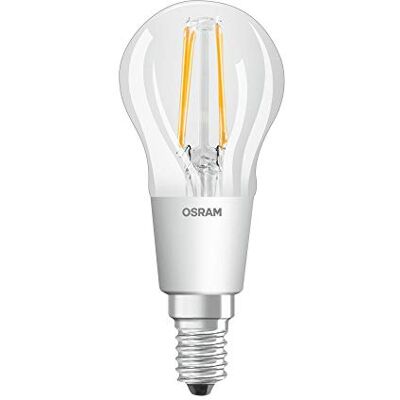 OSRAM LED-lampa bas: E14 Varmvit 2700 K 5 W Ersättare för 40 W LED Retrofit Classic P DIM, enkelpack, GlowDIM OSRAM LED-lampa bas: E14 Varmvit 2700 K 5 W Ersättare för 40 W LED Retrofit Classic P DIM, enkelpack, GlowDIM
