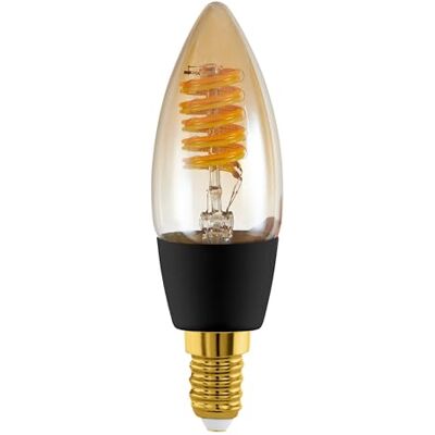 EGLO connect.z Smart-Home E14-/C35-LED-ljuskälla, ZigBee-kompatibel app- och röststyrning via Alexa, dimbar, varm- till kallvit, 320 lm, 4,9 W, vintage-glödlampa, bärnstensfärg EGLO connect.z Smart-Home E14-/C35-LED-ljuskälla, ZigBee-kompatibel app- och röststyrning via Alexa, dimbar, varm- till kallvit, 320 lm, 4,9 W, vintage-glödlampa, bärnstensfärg