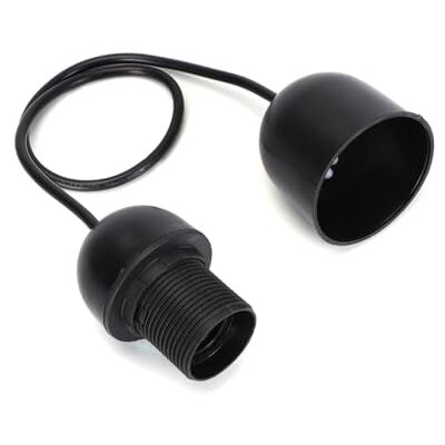 VoltShine Lamphållare i plast E27, kabel 2 x 0,75 mm², längd 0,5 m, färg svart. Perfekt för dina belysningsprojekt, med styrka och stil för varje användning. VoltShine Lamphållare i plast E27, kabel 2 x 0,75 mm², längd 0,5 m, färg svart. Perfekt för dina belysningsprojekt, med styrka och stil för varje användning.