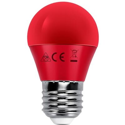 Blendend G45 LED röd E27 4W Blendend G45 LED röd E27 4W
