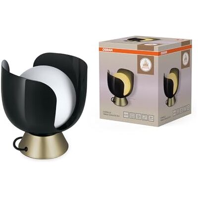 OSRAM Corolle bordslampa E14 metallglas retro svart Decor Corolle, Ambient Mood Light, Svart, 200 mm dia, 1-Pack OSRAM Corolle bordslampa E14 metallglas retro svart Decor Corolle, Ambient Mood Light, Svart, 200 mm dia, 1-Pack