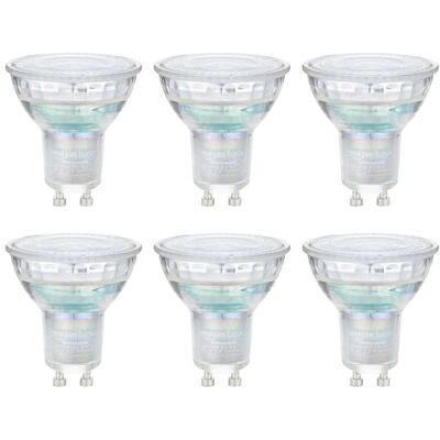 Amazon Basics GU10-LED-spotlight, professionell, 4,9 W (motsvarande 50 W), kallvit, dimbar (6 stycken) Amazon Basics GU10-LED-spotlight, professionell, 4,9 W (motsvarande 50 W), kallvit, dimbar (6 stycken)