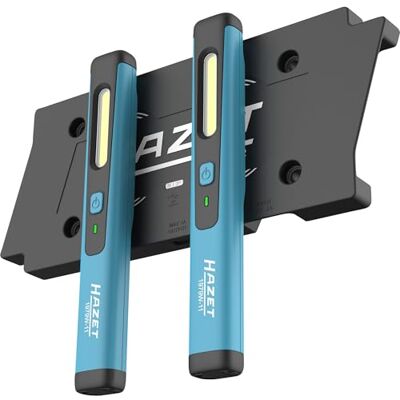 Hazet LED Pen-Light 1979W-11/3 (3 delar) I små och kompakta verkstadslampor med hög ljusprestanda, steglöst dimbar, inkl. trådlös laddningsplatta med magnethållarfunktion Hazet LED Pen-Light 1979W-11/3 (3 delar) I små och kompakta verkstadslampor med hög ljusprestanda, steglöst dimbar, inkl. trådlös laddningsplatta med magnethållarfunktion