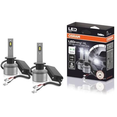 OSRAM LEDriving HL, ≜H1, LED-H1 ersättning för konventionella H1 helljuslampor, endast för terrängbruk, fällbar låda (2 enheter), OSRAM LEDriving HL, ≜H1, LED-H1 ersättning för konventionella H1 helljuslampor, endast för terrängbruk, fällbar låda (2 enheter),