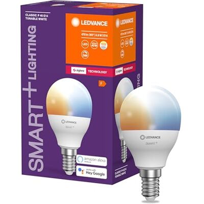 LEDVANCE SMART+ minikula med ZigBee-teknik P40 E14 Tunable White 2700-6500K LEDVANCE SMART+ minikula med ZigBee-teknik P40 E14 Tunable White 2700-6500K