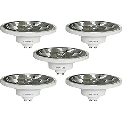 Sigmaled lighting LED-spot AR111 GU10 bas – 14 W (motsvarar 120 W halogenspot) – neutral vit LED-lampa (4 000 K) – 230 V AC – 1 050 lumen – 5-pack – AR11 LED-lampa – inte dimbar Sigmaled lighting LED-spot AR111 GU10 bas – 14 W (motsvarar 120 W halogenspot) – neutral vit LED-lampa (4 000 K) – 230 V AC – 1 050 lumen – 5-pack – AR11 LED-lampa – inte dimbar