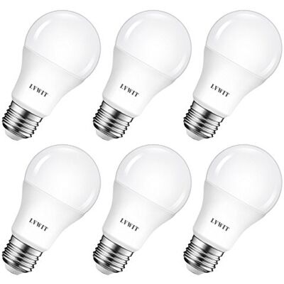 LVWIT Dagsljus 8 W E27 LED Edison-glödlampa 60 W ekvivalent, E27 skruvglödlampa kall vit, energibesparande glödlampor, 6 500 K, 806 lm, icke-dimbar (6-pack) LVWIT Dagsljus 8 W E27 LED Edison-glödlampa 60 W ekvivalent, E27 skruvglödlampa kall vit, energibesparande glödlampor, 6 500 K, 806 lm, icke-dimbar (6-pack)