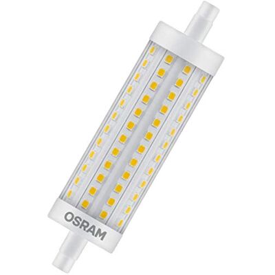 OSRAM LED Star Special Line, med R7S-bas, icke-dimbar, ersätter 125 watt, 118 mm längd, klar, varm vit – 2700 Kelvin, 1-pack OSRAM LED Star Special Line, med R7S-bas, icke-dimbar, ersätter 125 watt, 118 mm längd, klar, varm vit – 2700 Kelvin, 1-pack