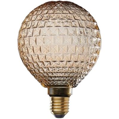 ITENSE Dekorativ glödlampa, glödlampa e27 bärnstensfärgad textur glödlampa 4W Ljusstyrka: 200 lumen tros: E27 Form: G125 Bärnstensfärgad kristalleffekt Bekväm och enkel att installera ITENSE Dekorativ glödlampa, glödlampa e27 bärnstensfärgad textur glödlampa 4W Ljusstyrka: 200 lumen tros: E27 Form: G125 Bärnstensfärgad kristalleffekt Bekväm och enkel att installera