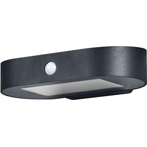 OSRAM ENDURA Style Oval liten solcellsvägglampa, varmvitt ljus (3000K), integrerad sensor, användbar utan ström, lång drifttid: 30 gånger 60 sekunder i PIR-läge, IP44-skydd, svart OSRAM ENDURA Style Oval liten solcellsvägglampa, varmvitt ljus (3000K), integrerad sensor, användbar utan ström, lång drifttid: 30 gånger 60 sekunder i PIR-läge, IP44-skydd, svart