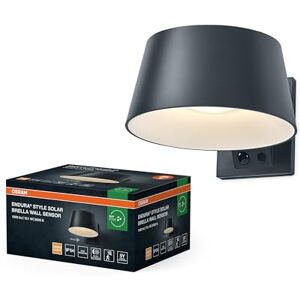 OSRAM ENDURA STYLE SOLAR BRIGHT SENSOR Wall Brella IP54 Dark Grey OSRAM ENDURA STYLE SOLAR BRIGHT SENSOR Wall Brella IP54 Dark Grey