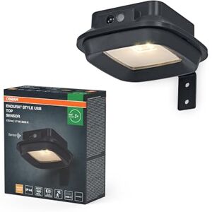 OSRAM ENDURA Style USB Wall Top Sensor IP44 mörkgrå OSRAM ENDURA Style USB Wall Top Sensor IP44 mörkgrå