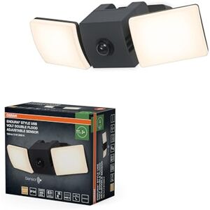 OSRAM ENDURA Style USB Volt Flood justerbar sensor IP54 mörkgrå OSRAM ENDURA Style USB Volt Flood justerbar sensor IP54 mörkgrå