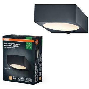 OSRAM ENDURA STYLE SOLAR BRIGHT SENSOR Wall Down IP54 Dark Grey OSRAM ENDURA STYLE SOLAR BRIGHT SENSOR Wall Down IP54 Dark Grey