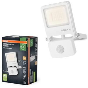 OSRAM ENDURA FLOOD PC 20W LED-strålkastare med sensor, 3000K varmvit, 1800 lumen, IP44-strålkastare med IR-detektor, dagsljusavstängning, vit OSRAM ENDURA FLOOD PC 20W LED-strålkastare med sensor, 3000K varmvit, 1800 lumen, IP44-strålkastare med IR-detektor, dagsljusavstängning, vit