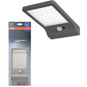 OSRAM Dörr LED Solar Sensor 4000K, LED solar ljus, IP44, 3W, 320 lm, rörelsesensor, solbatteri, silver, väggmontering OSRAM Dörr LED Solar Sensor 4000K, LED solar ljus, IP44, 3W, 320 lm, rörelsesensor, solbatteri, silver, väggmontering