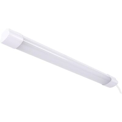 WatioWave 30 W vattentät LED-skärm, IP65, 3910 Lm, 620 mm, vit, idealisk för utomhusbelysning och våtrum. WatioWave 30 W vattentät LED-skärm, IP65, 3910 Lm, 620 mm, vit, idealisk för utomhusbelysning och våtrum.