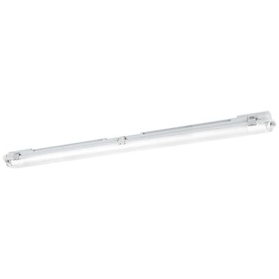 EGLO fuktstålig lampa Eco Tube-E, belysning för källare och garage rörlampa, taklampa fuktigt utrymme, 128,5 cm, grå plast, G13 sockel, IP65 EGLO fuktstålig lampa Eco Tube-E, belysning för källare och garage rörlampa, taklampa fuktigt utrymme, 128,5 cm, grå plast, G13 sockel, IP65