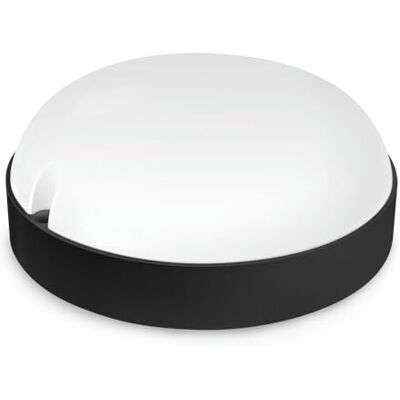 Brightium Runt LED-ljus i svart med infraröd sensor för utomhusbruk IP65 vattentät perfekt för rumsbelysning med effektiv 12 W strömförbrukning. Brightium Runt LED-ljus i svart med infraröd sensor för utomhusbruk IP65 vattentät perfekt för rumsbelysning med effektiv 12 W strömförbrukning.