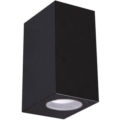 WatioWave Yttre, fyrkantig applikation 2xGU10 2x12 W IP54 Ø68 svart GAMP WatioWave Yttre, fyrkantig applikation 2xGU10 2x12 W IP54 Ø68 svart GAMP