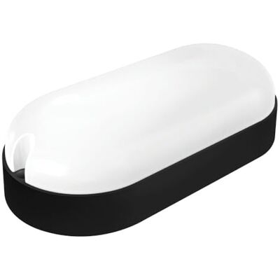 Brightium Utomhus oval svart LED-lampa, IP65, 9W, kallt ljus. Perfekt för att belysa utrymmen med stil och hållbarhet, perfekt för alla utomhusmiljöer. Brightium Utomhus oval svart LED-lampa, IP65, 9W, kallt ljus. Perfekt för att belysa utrymmen med stil och hållbarhet, perfekt för alla utomhusmiljöer.