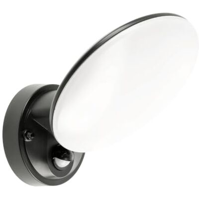 GTV Utomhus LED-vägglampa med rörelsesensor TERRO, neutralt ljus 4 000 K, 1000 lumen, 10 W, IP54-skydd, för fasad och trädgård, svart GTV Utomhus LED-vägglampa med rörelsesensor TERRO, neutralt ljus 4 000 K, 1000 lumen, 10 W, IP54-skydd, för fasad och trädgård, svart