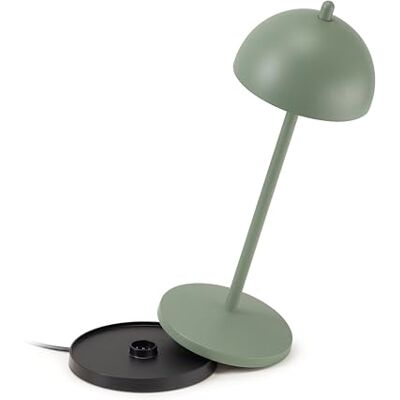 LA VILLE LUMIÈRE EvaG Trådlös uppladdningsbar bord LED-lampa med variabel taktil intensitet för inomhus/utomhus IP65 temperatur från 2 200 till 3 000 K, lång tid, aluminium, svart LA VILLE LUMIÈRE EvaG Trådlös uppladdningsbar bord LED-lampa med variabel taktil intensitet för inomhus/utomhus IP65 temperatur från 2 200 till 3 000 K, lång tid, aluminium, svart