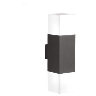Trio Leuchten 220060242 LED vägglampa för utomhusbruk gjutet aluminium med 2 x E14/4 W glödlampor höjd 33 cm antracit Trio Leuchten 220060242 LED vägglampa för utomhusbruk gjutet aluminium med 2 x E14/4 W glödlampor höjd 33 cm antracit