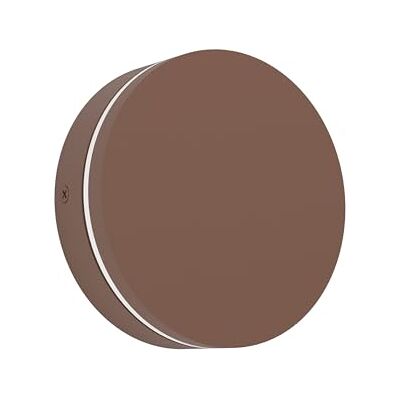 EGLO LED utomhus vägglampa Pedersano, rund roterbar, husväggslampa rostbrun, varmvit neutralvit kallvit, IP44 EGLO LED utomhus vägglampa Pedersano, rund roterbar, husväggslampa rostbrun, varmvit neutralvit kallvit, IP44