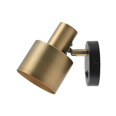 WatioWave Vägglampa 1 x E27 guld, perfekt för dekorativ belysning inomhus och utomhus. WatioWave Vägglampa 1 x E27 guld, perfekt för dekorativ belysning inomhus och utomhus.