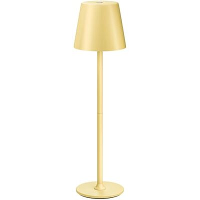 UPXNBOR Trådlös LED-bordslampa, dimbar touch nattdukslampa, uppladdningsbar bordslampa för inomhus/utomhus, 3 nivåer varmt ljus, IP54 vattentät, metallhölje, dubbelt batteri, USB-laddning, Gul UPXNBOR Trådlös LED-bordslampa, dimbar touch nattdukslampa, uppladdningsbar bordslampa för inomhus/utomhus, 3 nivåer varmt ljus, IP54 vattentät, metallhölje, dubbelt batteri, USB-laddning, Gul