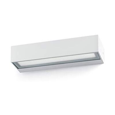 FARO BARCELONA Toluca 71051 – vägglampa inklusive LED, 16 W, kropp av aluminium och hårt glas genomskinlig, vit FARO BARCELONA Toluca 71051 – vägglampa inklusive LED, 16 W, kropp av aluminium och hårt glas genomskinlig, vit