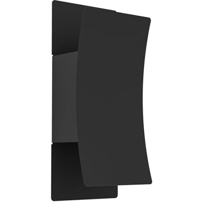 EGLO Montarello LED-vägglampa för utomhus, väggmonterad utomhuslampa med DIP-switch, av svart metall, varmvitt, neutralvitt och kallvitt ljus, IP44 EGLO Montarello LED-vägglampa för utomhus, väggmonterad utomhuslampa med DIP-switch, av svart metall, varmvitt, neutralvitt och kallvitt ljus, IP44