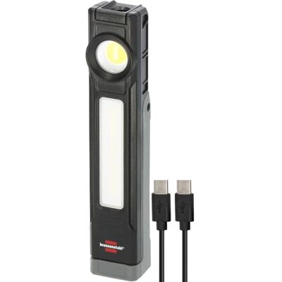 Brennenstuhl uppladdningsbar LED arbetslampa HL 900 A/handlampa med magnet (3 ljuskällor: Spot, COB, SMD, 900lm, skyddsklass IP54, upp till 40h driftstid, utbytbart batteri, 130° bygel, 6500K) Brennenstuhl uppladdningsbar LED arbetslampa HL 900 A/handlampa med magnet (3 ljuskällor: Spot, COB, SMD, 900lm, skyddsklass IP54, upp till 40h driftstid, utbytbart batteri, 130° bygel, 6500K)