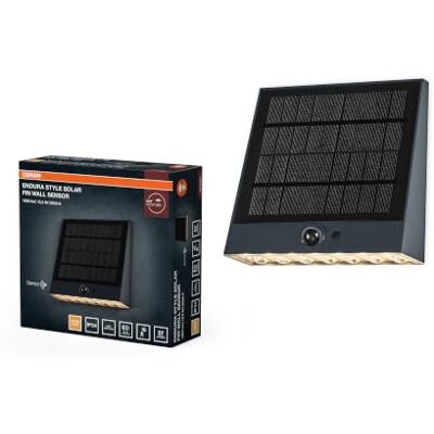 OSRAM ENDURA STYLE SOLAR BRIGHT SENSOR Wall Fin IP54 Dark Grey OSRAM ENDURA STYLE SOLAR BRIGHT SENSOR Wall Fin IP54 Dark Grey