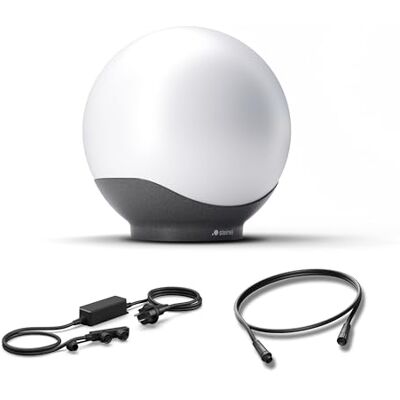 Steinel Startpaket LED trädgårdskula Sphera C 24V Ø30 cm, inkl. 35 W nätadapter och 1 m kabel, 16 miljoner färger, färgförändring RGBWW, appstyrning, Plug & Play, IP65 Steinel Startpaket LED trädgårdskula Sphera C 24V Ø30 cm, inkl. 35 W nätadapter och 1 m kabel, 16 miljoner färger, färgförändring RGBWW, appstyrning, Plug & Play, IP65