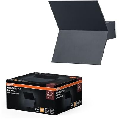 OSRAM ENDURA STYLE BAT utomhusvägglampa, LED vägglampa med indirekt ljus, varmvit, 3000K, aluminium, IP44, 9,5W OSRAM ENDURA STYLE BAT utomhusvägglampa, LED vägglampa med indirekt ljus, varmvit, 3000K, aluminium, IP44, 9,5W