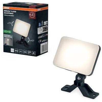 OSRAM ENDURA Flood justerbar LED-strålkastare, 10W, 850lm, 4 000 K, kall vit, svart, aluminium, justerbar, IP65 OSRAM ENDURA Flood justerbar LED-strålkastare, 10W, 850lm, 4 000 K, kall vit, svart, aluminium, justerbar, IP65
