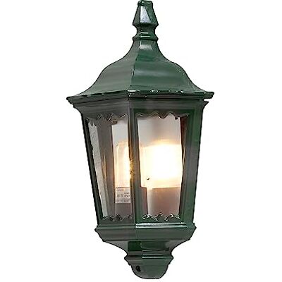 Konstsmide Firenze 7229–600 vägglampa B: 25 cm T: 16 cm H: 44,5 cm/1 x 100 W/IP43/lackerad aluminium/grön Konstsmide Firenze 7229–600 vägglampa B: 25 cm T: 16 cm H: 44,5 cm/1 x 100 W/IP43/lackerad aluminium/grön