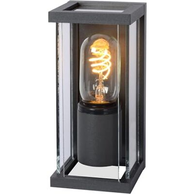 LUCIDE CLAIRE MINI – vägglampa utomhus – E27 – IP54 – antracit LUCIDE CLAIRE MINI – vägglampa utomhus – E27 – IP54 – antracit