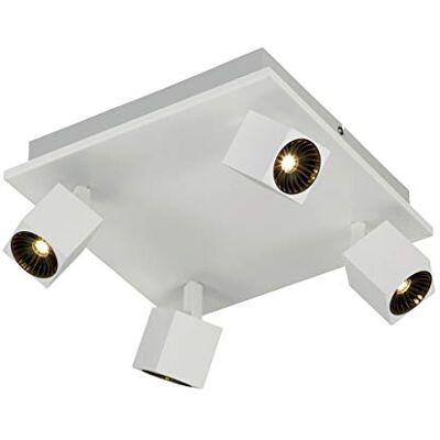 Trio Leuchten Trio Lights LED strålkastare Cuba 828530531, metall vit matta, inkl. 2 x 4 watt 3 x 10 Watt LED Trio Leuchten Trio Lights LED strålkastare Cuba 828530531, metall vit matta, inkl. 2 x 4 watt 3 x 10 Watt LED
