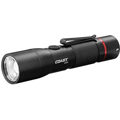 Coast HX5R 620 Lumen uppladdningsbar LED-ficklampa med glidefokus och CR123-kompatibel, batterier ingår Coast HX5R 620 Lumen uppladdningsbar LED-ficklampa med glidefokus och CR123-kompatibel, batterier ingår