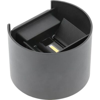 GTV Missouri LED-vägglampa för utomhusbruk, justerbar övre och nedre balk, aluminium, 7 W, 540 lm, 4 000 K, neutralt vitt ljus, IP54, vattentätt för framsida och terrass, svart GTV Missouri LED-vägglampa för utomhusbruk, justerbar övre och nedre balk, aluminium, 7 W, 540 lm, 4 000 K, neutralt vitt ljus, IP54, vattentätt för framsida och terrass, svart