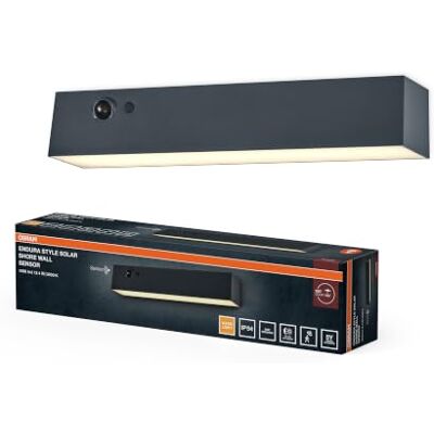OSRAM ENDURA STYLE SOLAR BRIGHT SENSOR Wall Shore IP54 Dark Grey OSRAM ENDURA STYLE SOLAR BRIGHT SENSOR Wall Shore IP54 Dark Grey