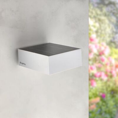 M Ledme Vit Bin 2W Solar LED-lampa, utomhusbelysning med rörelsesensor och skymning, IP65-skydd, 4 000 K (neutral) snabbladdning och räckvidd 6-8 timmar M Ledme Vit Bin 2W Solar LED-lampa, utomhusbelysning med rörelsesensor och skymning, IP65-skydd, 4 000 K (neutral) snabbladdning och räckvidd 6-8 timmar